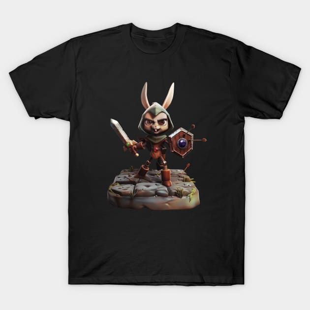 Rabbit warrior T-Shirt by walterorlandi